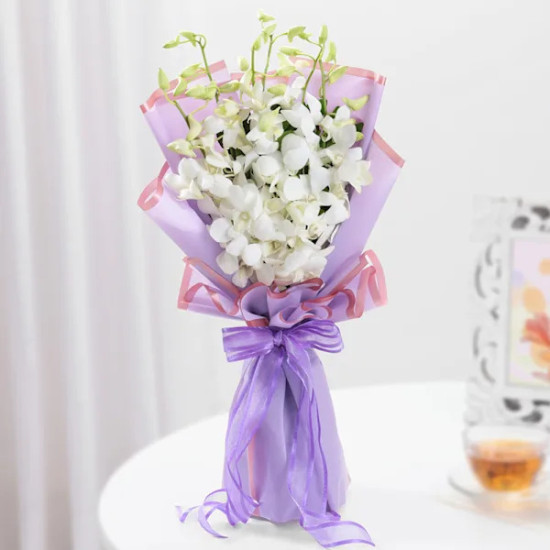 Graceful White Orchid Bouquet Graceful White Orchid Bouquet